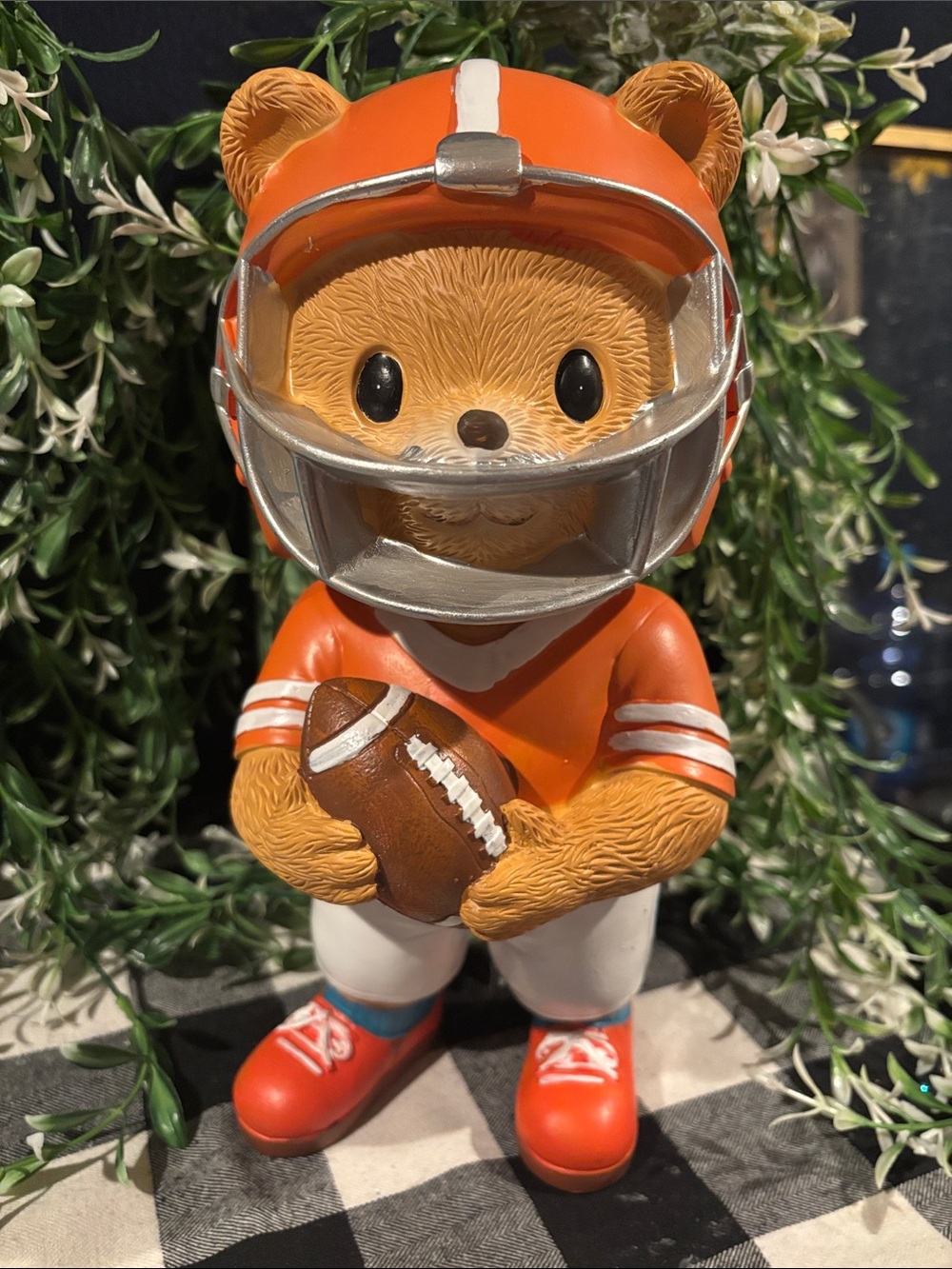 Football Bear Figurine